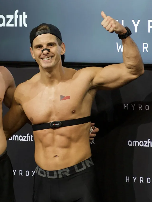 Ondra Březina v cíli HYROX Varšava 2026